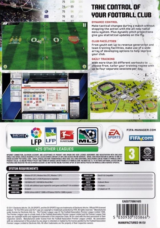 Capa do jogo FIFA Manager 12