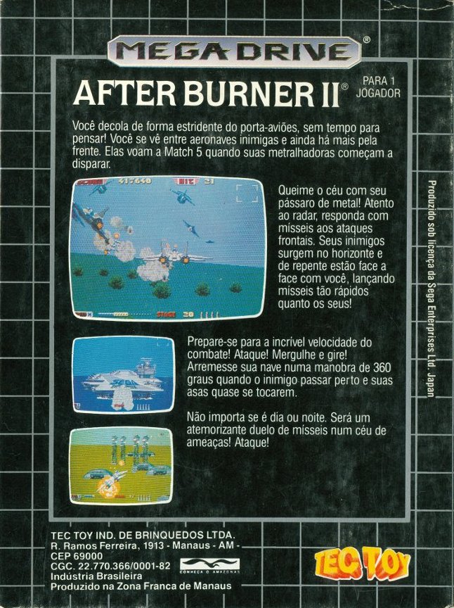 Capa do jogo After Burner II