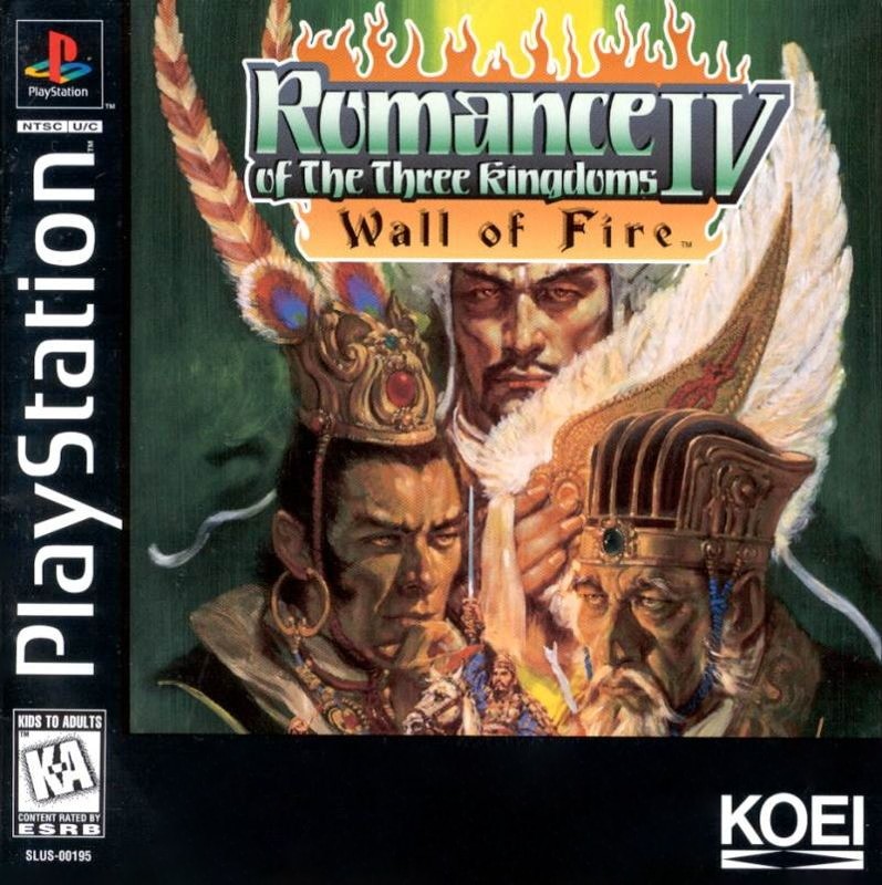 Capa do jogo Romance of the Three Kingdoms IV: Wall of Fire