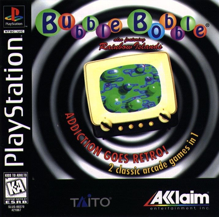 Capa do jogo Bubble Bobble also featuring Rainbow Islands