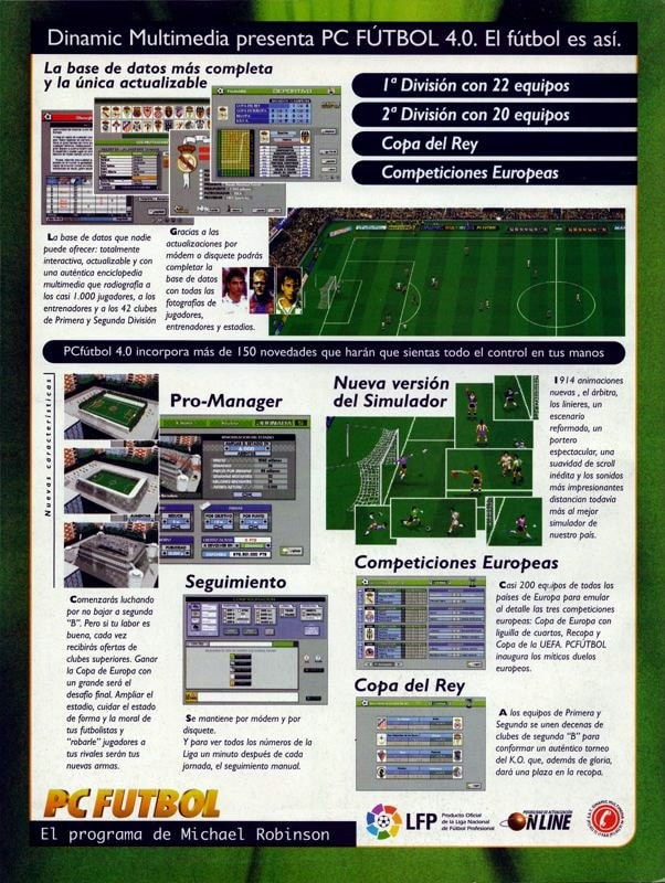 Capa do jogo PC Fútbol 4.0