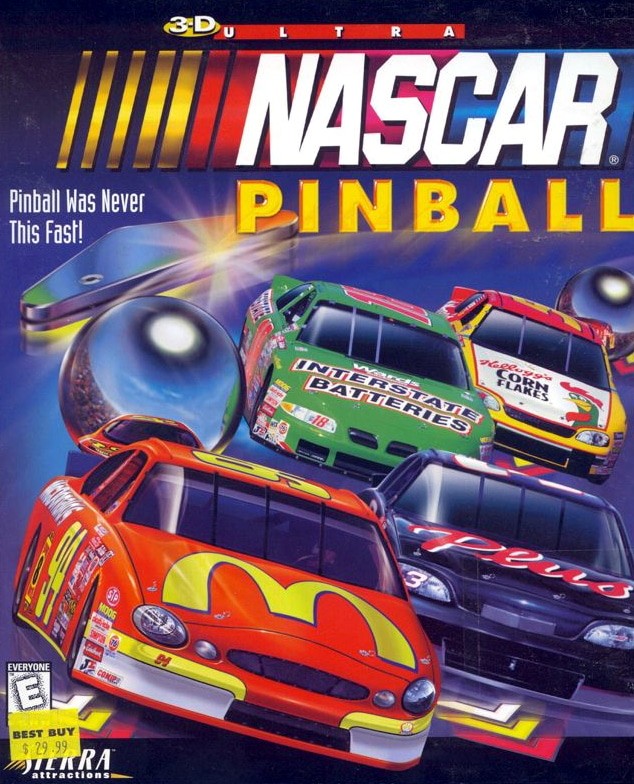 Capa do jogo 3-D Ultra NASCAR Pinball