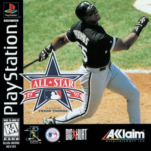 Capa do jogo All-Star Baseball 1997 Featuring Frank Thomas
