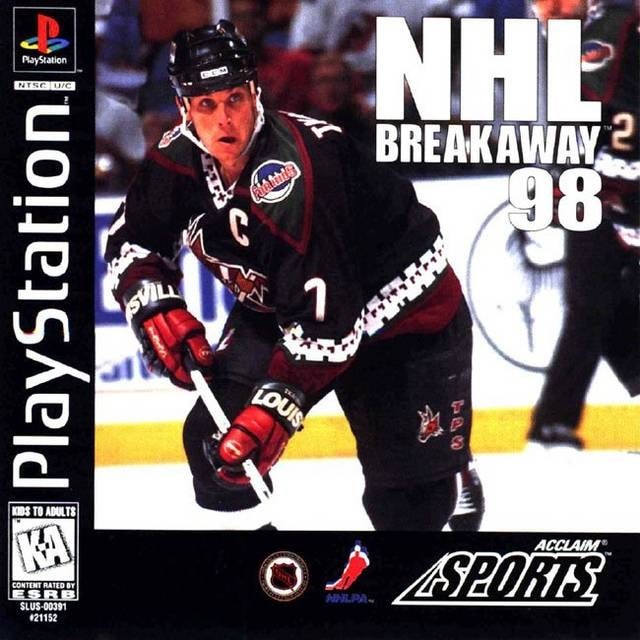 Capa do jogo NHL Breakaway 98