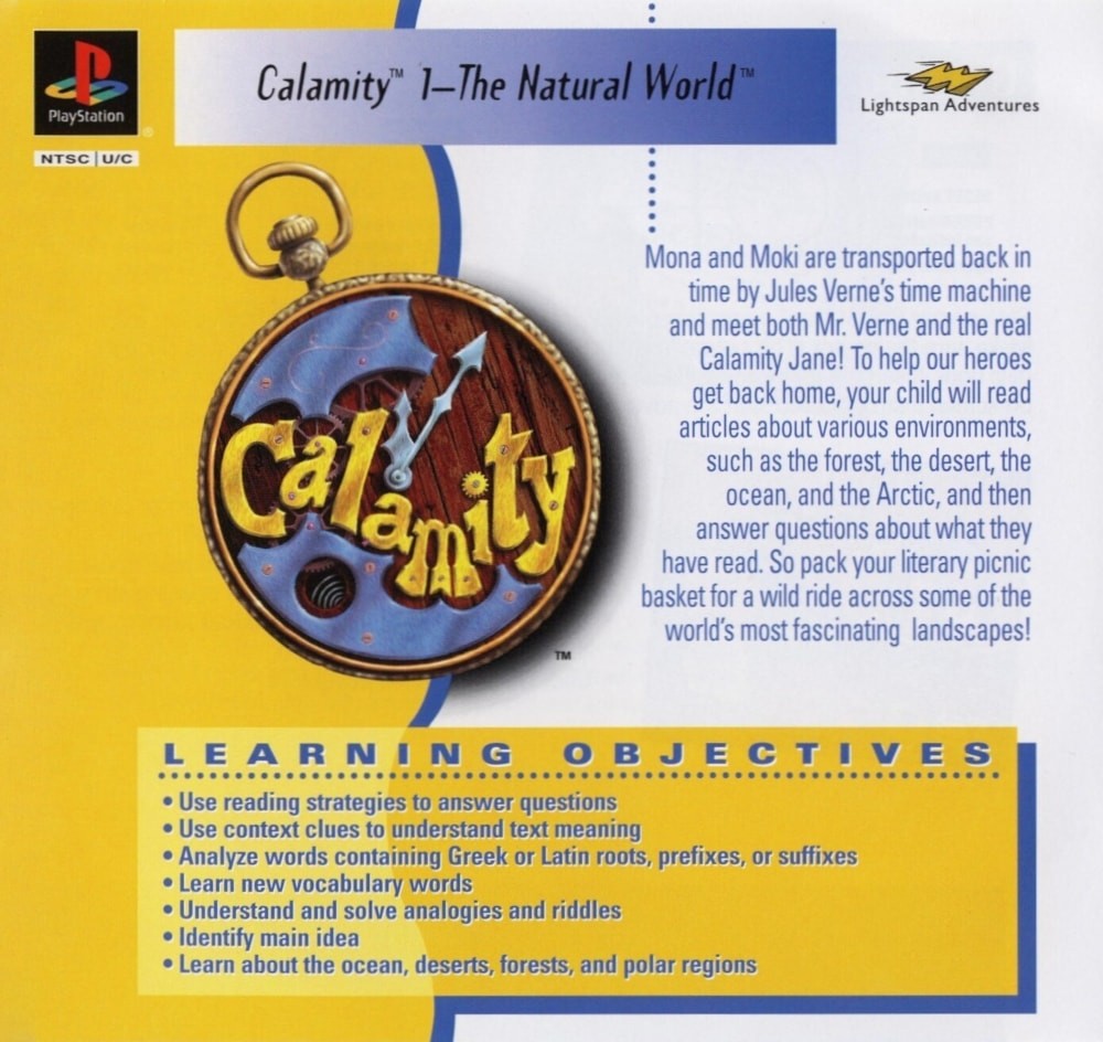 Capa do jogo Calamity 1: The Natural World