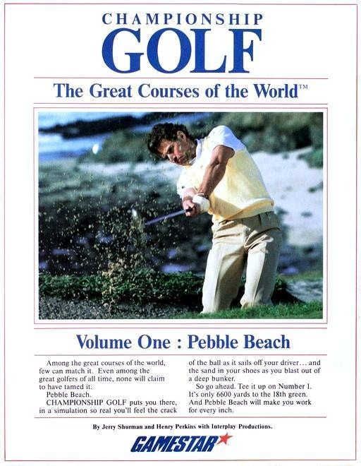 Capa do jogo Championship Golf: The Great Courses of the World - Volume One: Pebble Beach
