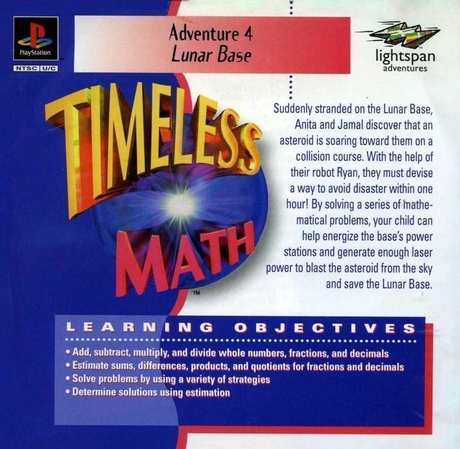 Capa do jogo Timeless Math 4: Lunar Base