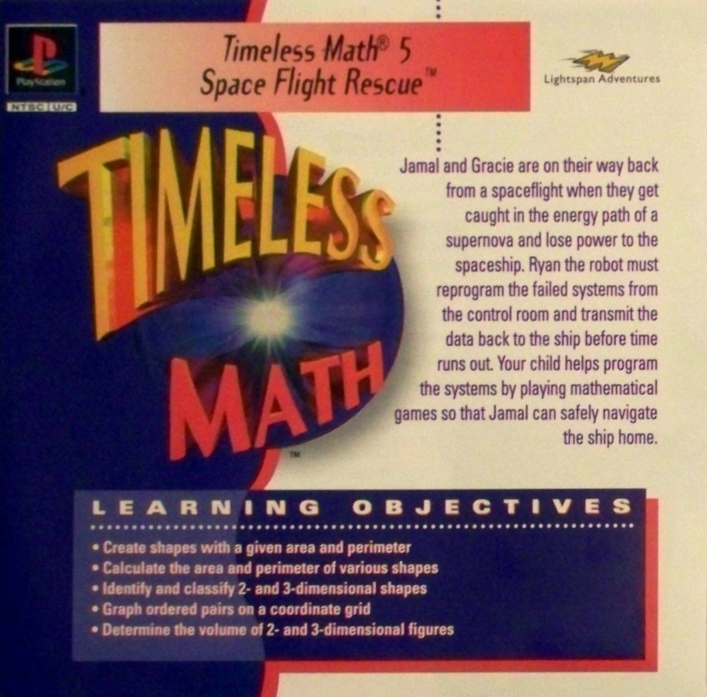 Capa do jogo Timeless Math 5: Space Flight Rescue