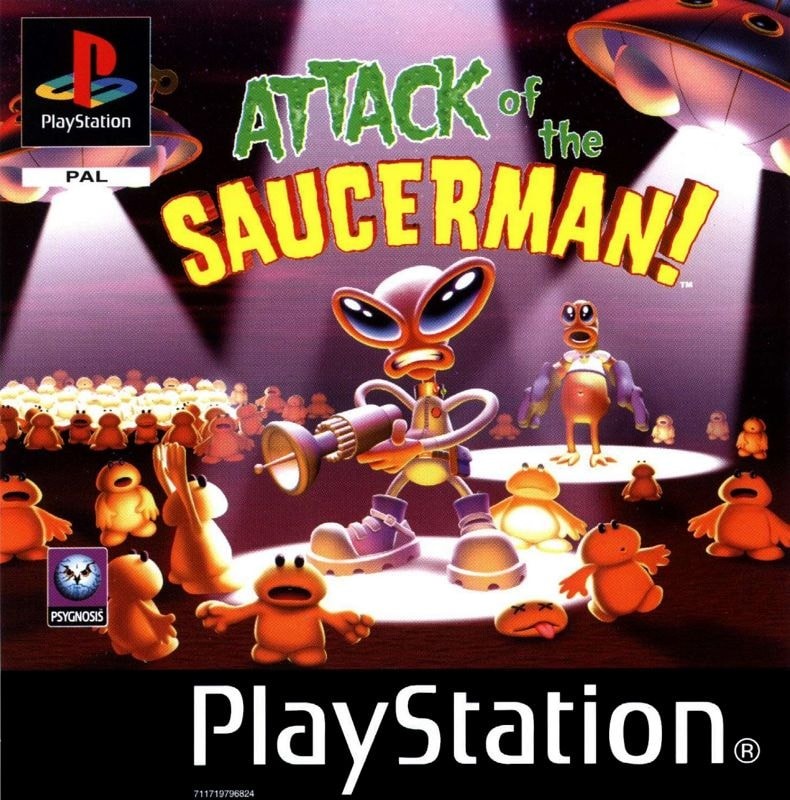 Capa do jogo Attack of the Saucerman!