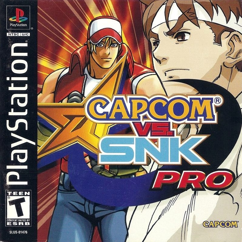 Capa do jogo Capcom vs. SNK Pro