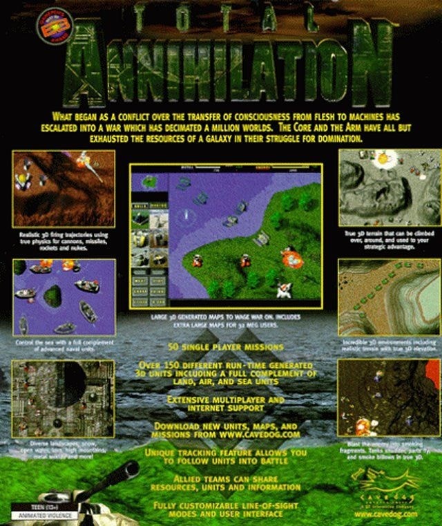 Capa do jogo Total Annihilation