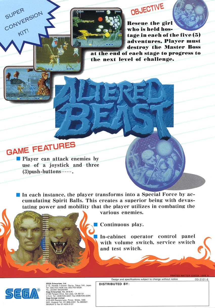 Capa do jogo Altered Beast