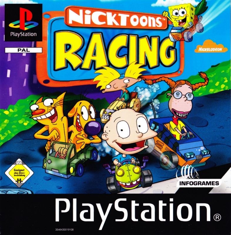 Capa do jogo Nicktoons Racing