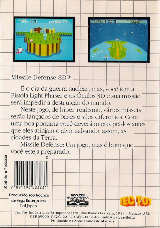 Capa do jogo Missile Defense 3-D