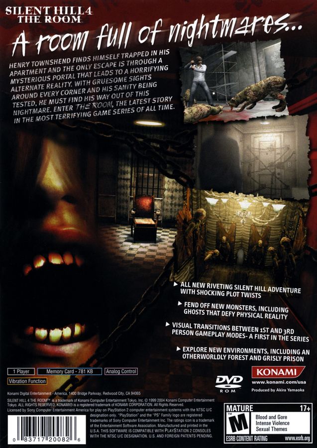 Capa do jogo Silent Hill 4: The Room
