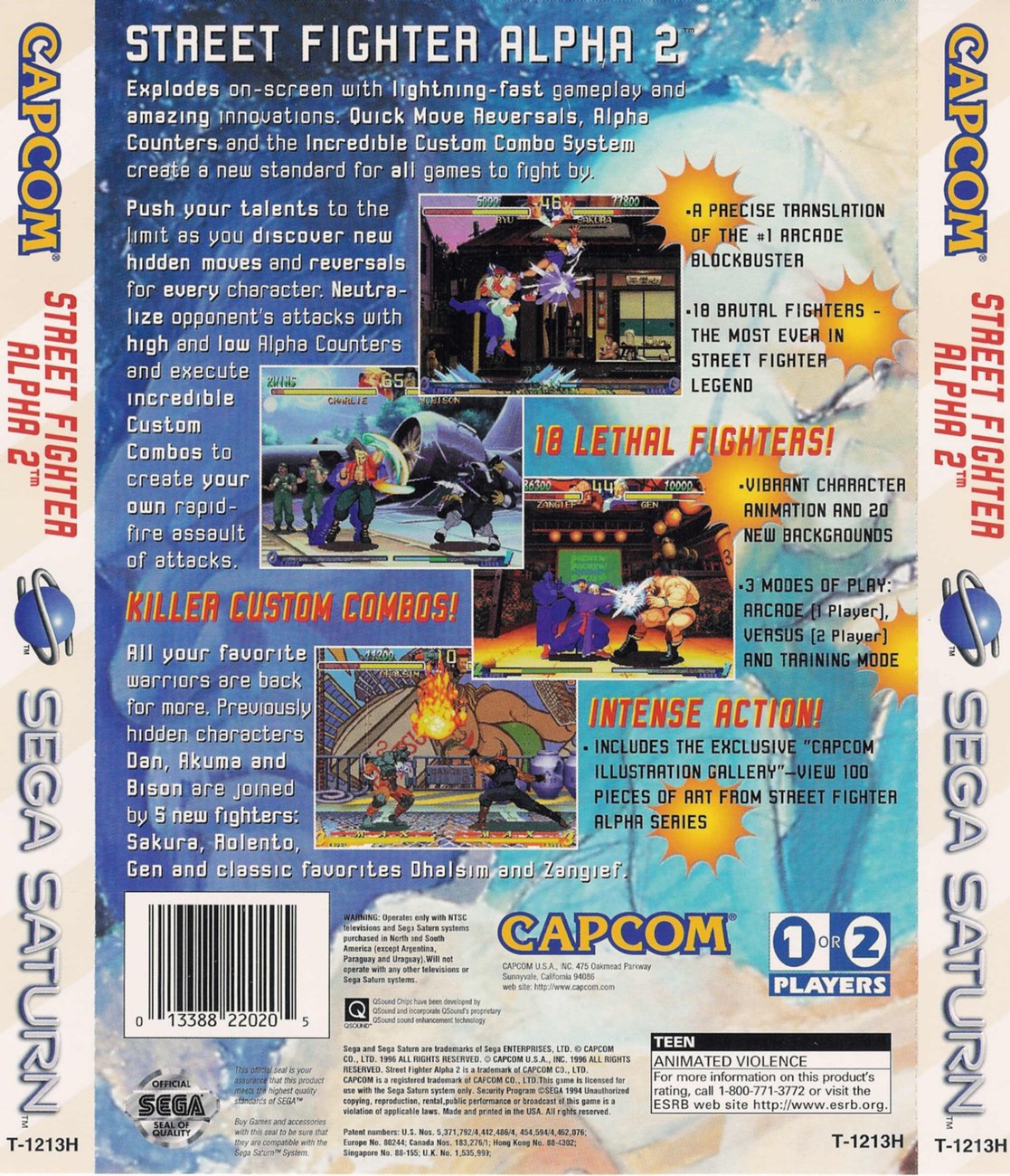 Capa do jogo Street Fighter Alpha 2