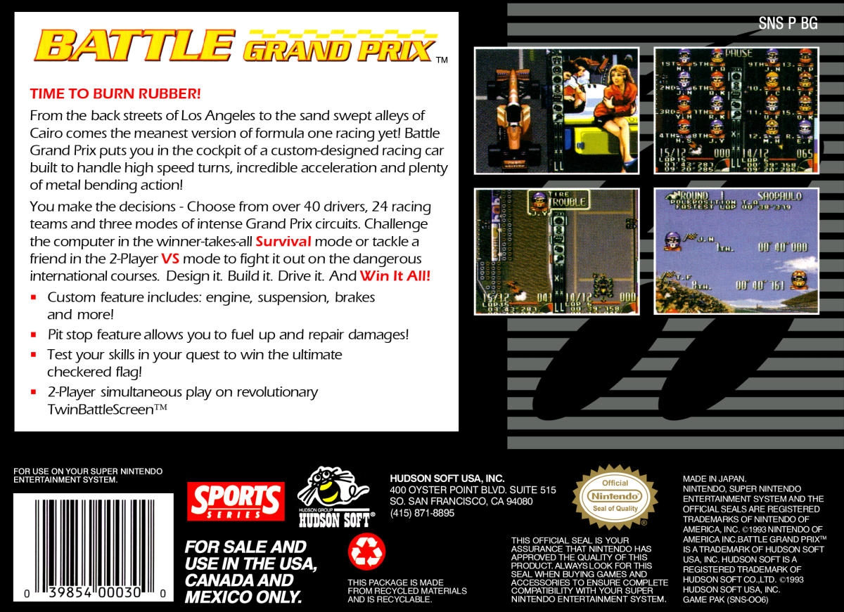 Capa do jogo Battle Grand Prix