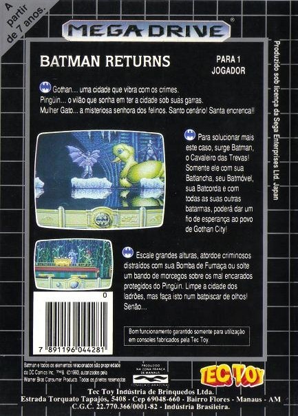 Capa do jogo Batman Returns