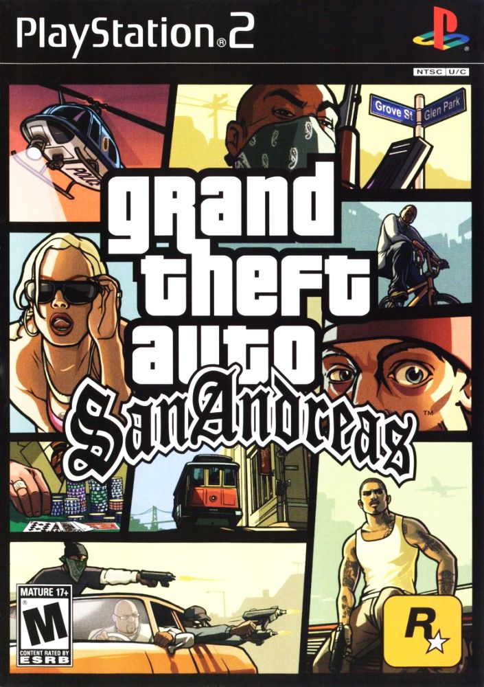 Capa do jogo Grand Theft Auto: San Andreas