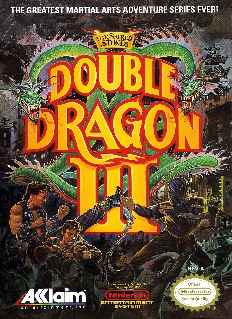 Capa do jogo Double Dragon III: The Sacred Stones