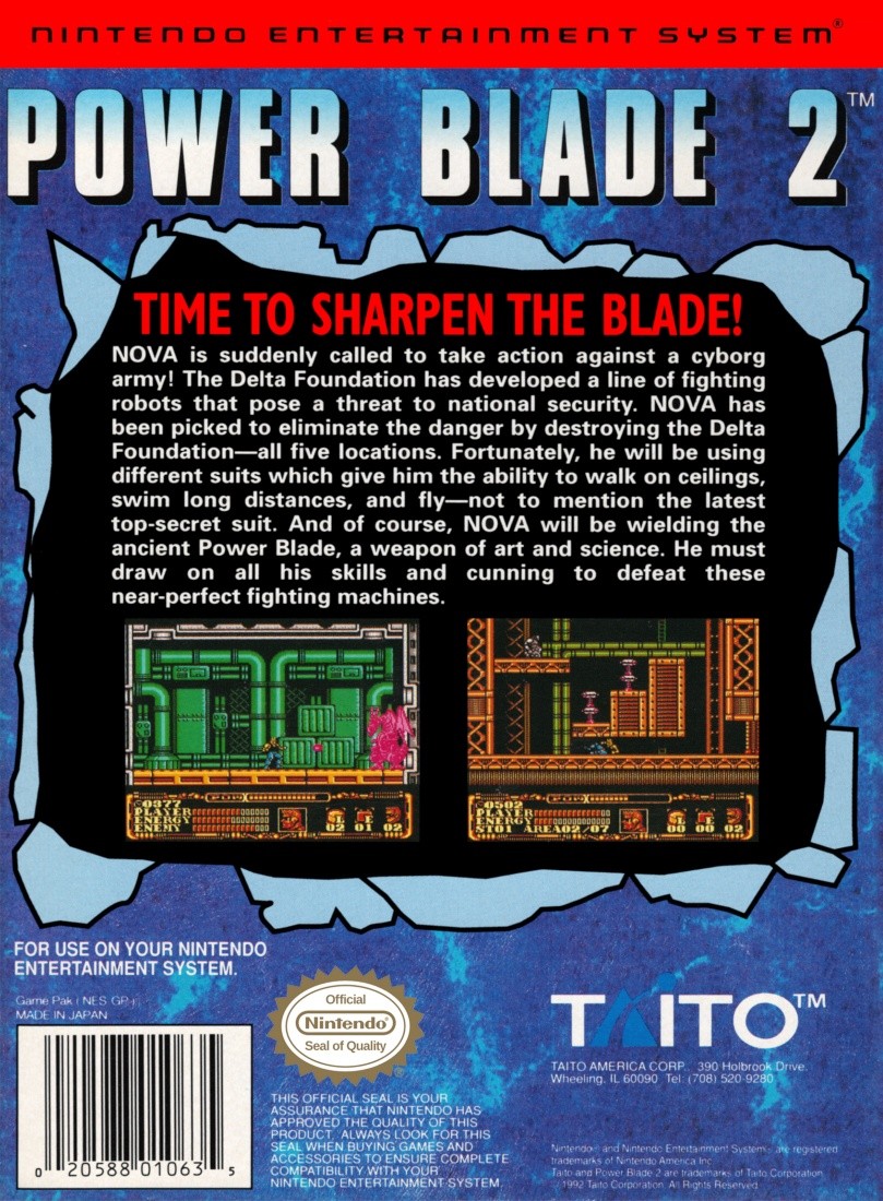 Capa do jogo Power Blade 2