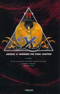 Capa de Ys II: Ancient Ys Vanished - The Final Chapter