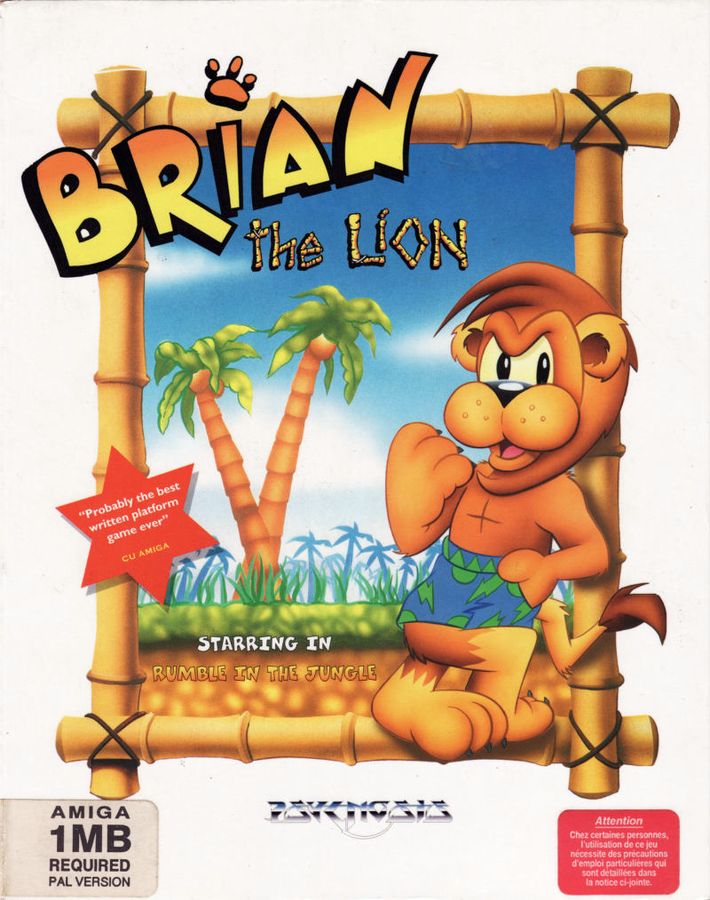 Capa do jogo Brian the Lion Starring In: Rumble in the Jungle