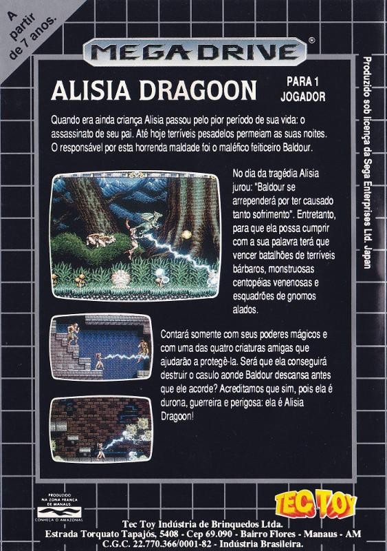 Capa do jogo Alisia Dragoon