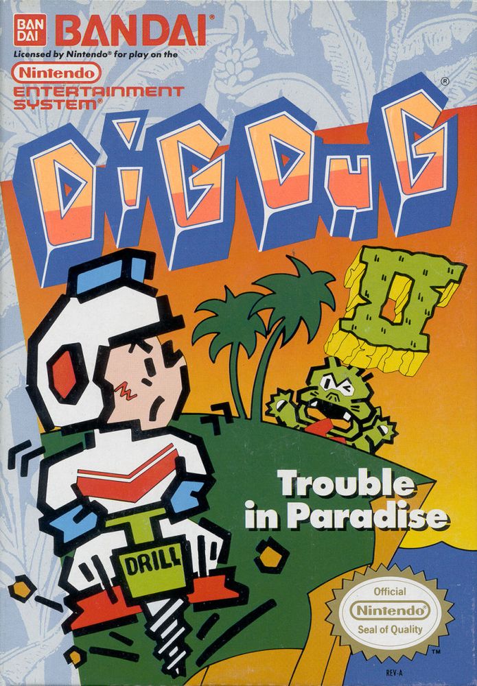 Capa do jogo Dig Dug II: Trouble in Paradise