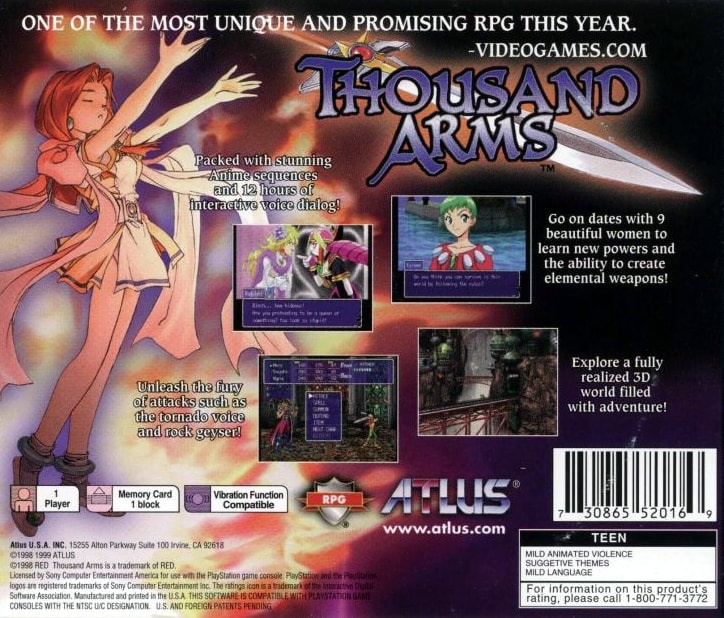 Capa do jogo Thousand Arms