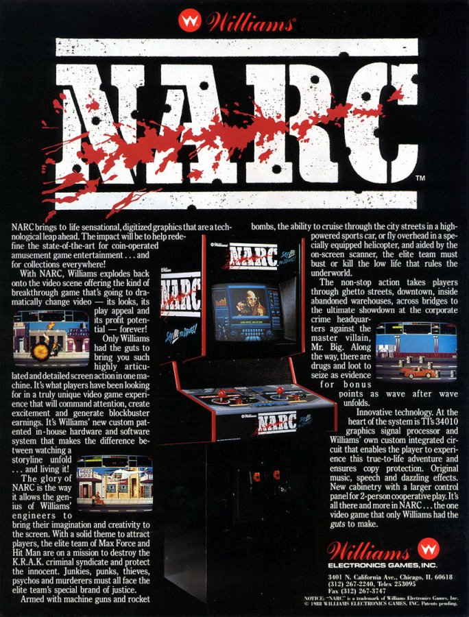 Capa do jogo NARC