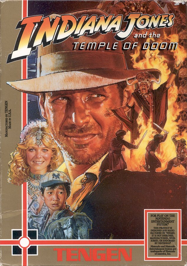 Capa do jogo Indiana Jones and the Temple of Doom