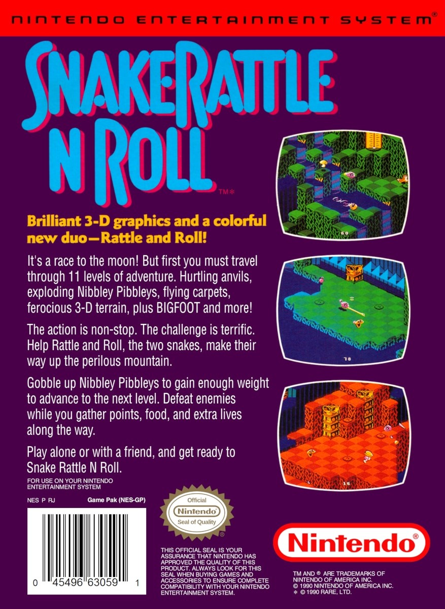 Capa do jogo Snake Rattle n Roll