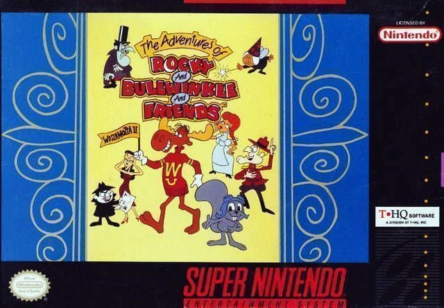Capa do jogo The Adventures of Rocky and Bullwinkle and Friends