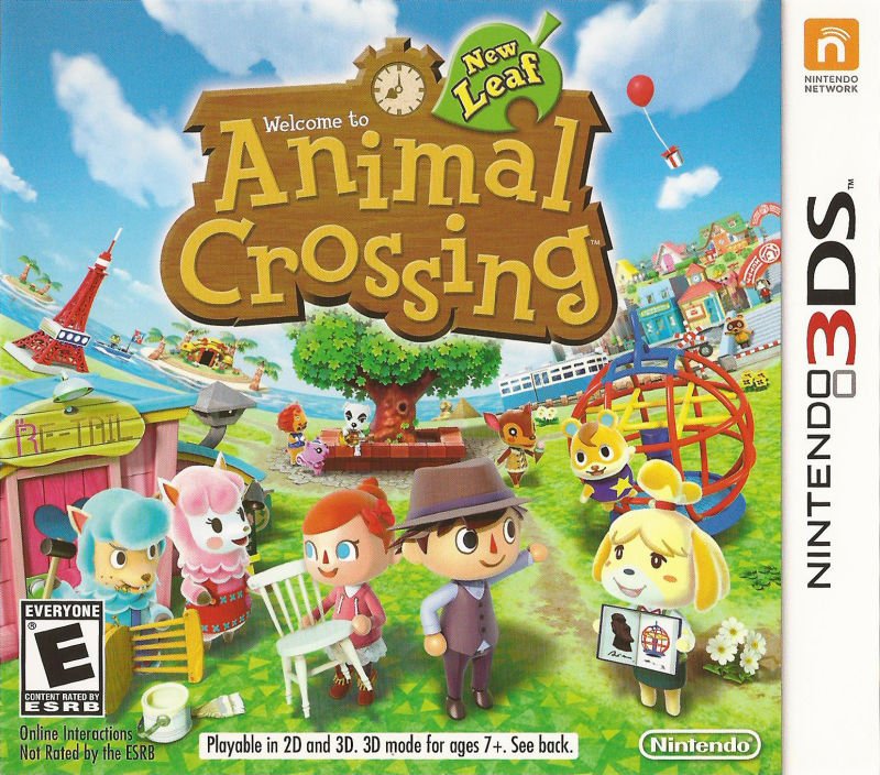 Capa do jogo Animal Crossing: New Leaf