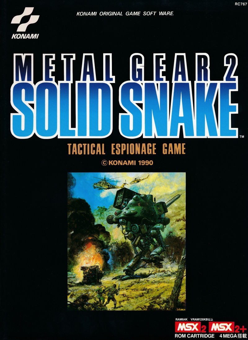 Capa do jogo Metal Gear 2: Solid Snake