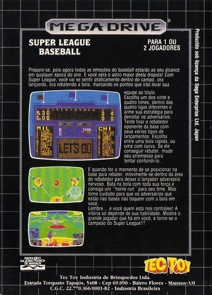 Capa do jogo Super League Baseball