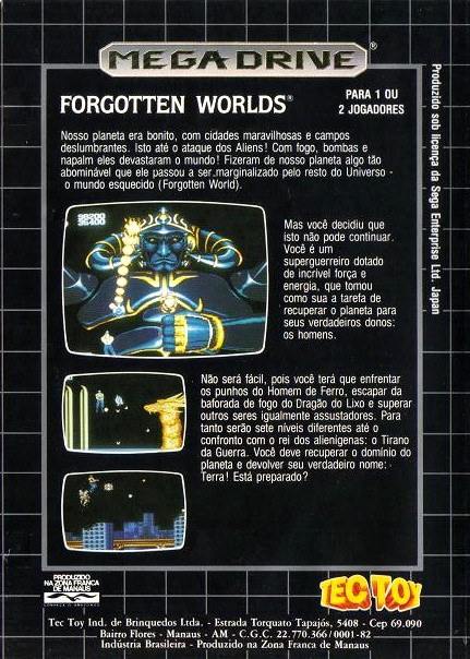 Capa do jogo Forgotten Worlds