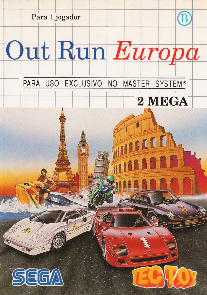 Capa do jogo OutRun Europa