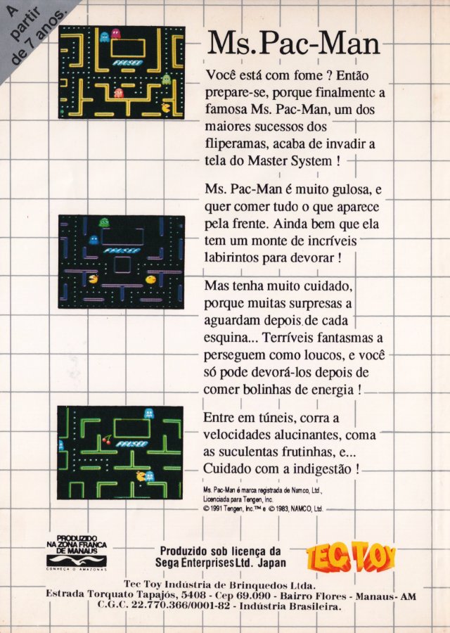 Capa do jogo Ms. Pac-Man
