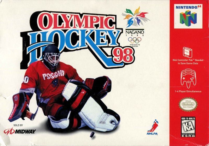 Capa do jogo Olympic Hockey 98