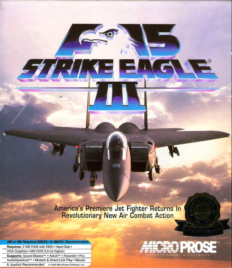 Capa do jogo F-15 Strike Eagle III