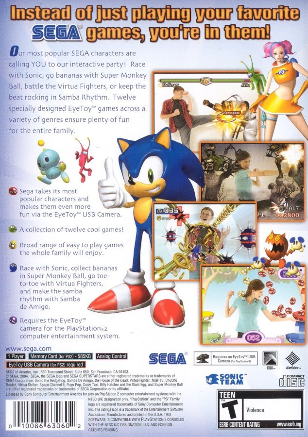 Capa do jogo Sega Superstars