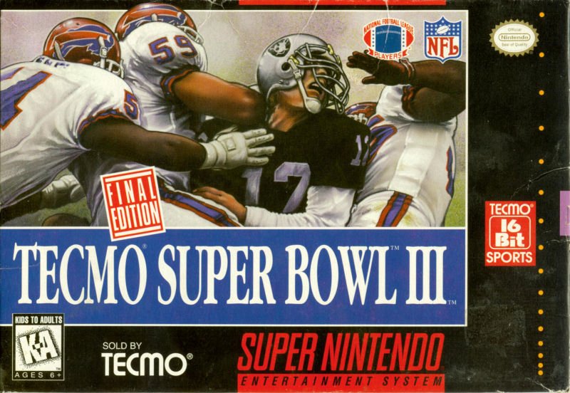 Capa do jogo Tecmo Super Bowl III: Final Edition