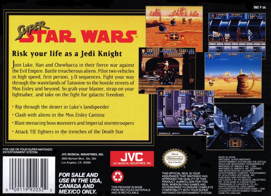 Capa do jogo Super Star Wars