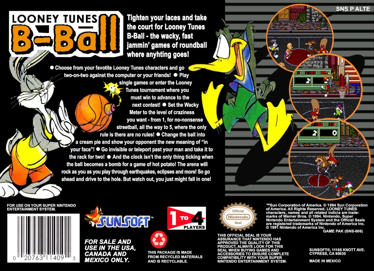 Capa do jogo Looney Tunes B-Ball