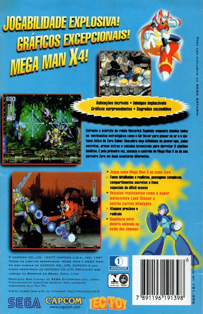 Capa do jogo Mega Man X4
