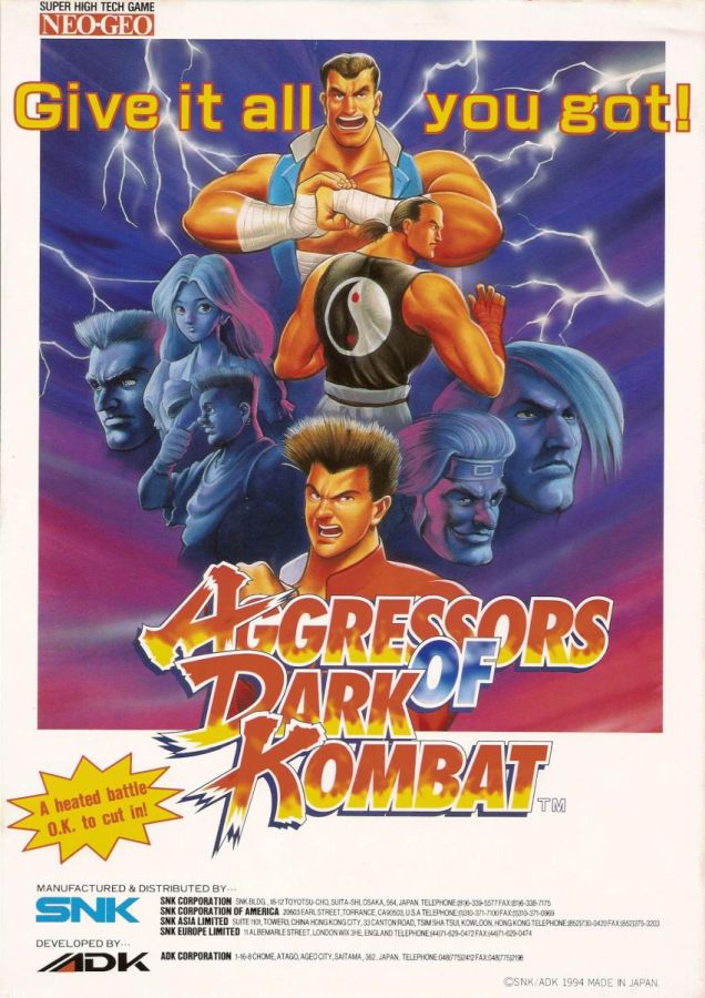 Capa do jogo Aggressors of Dark Kombat