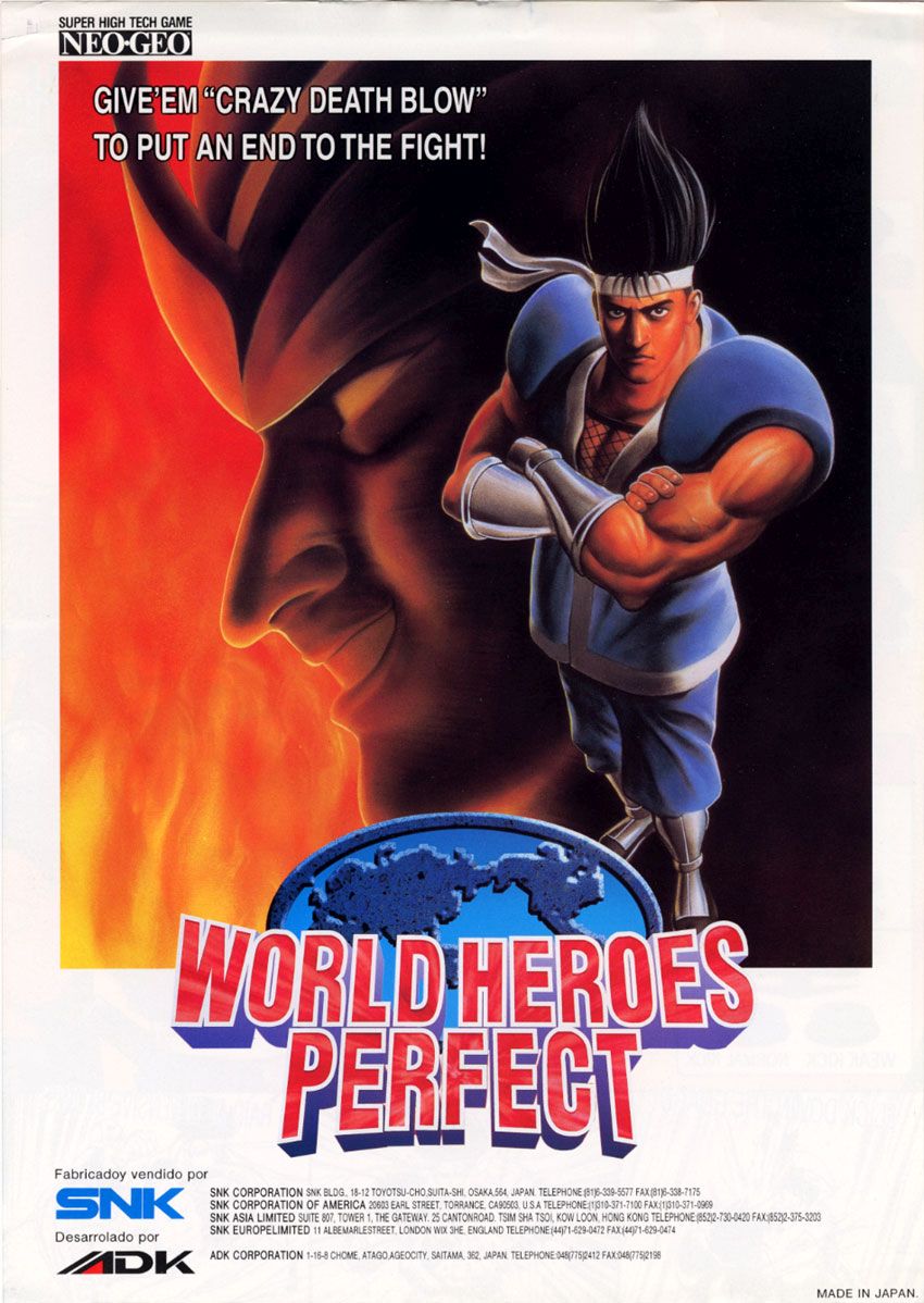 Capa do jogo World Heroes Perfect
