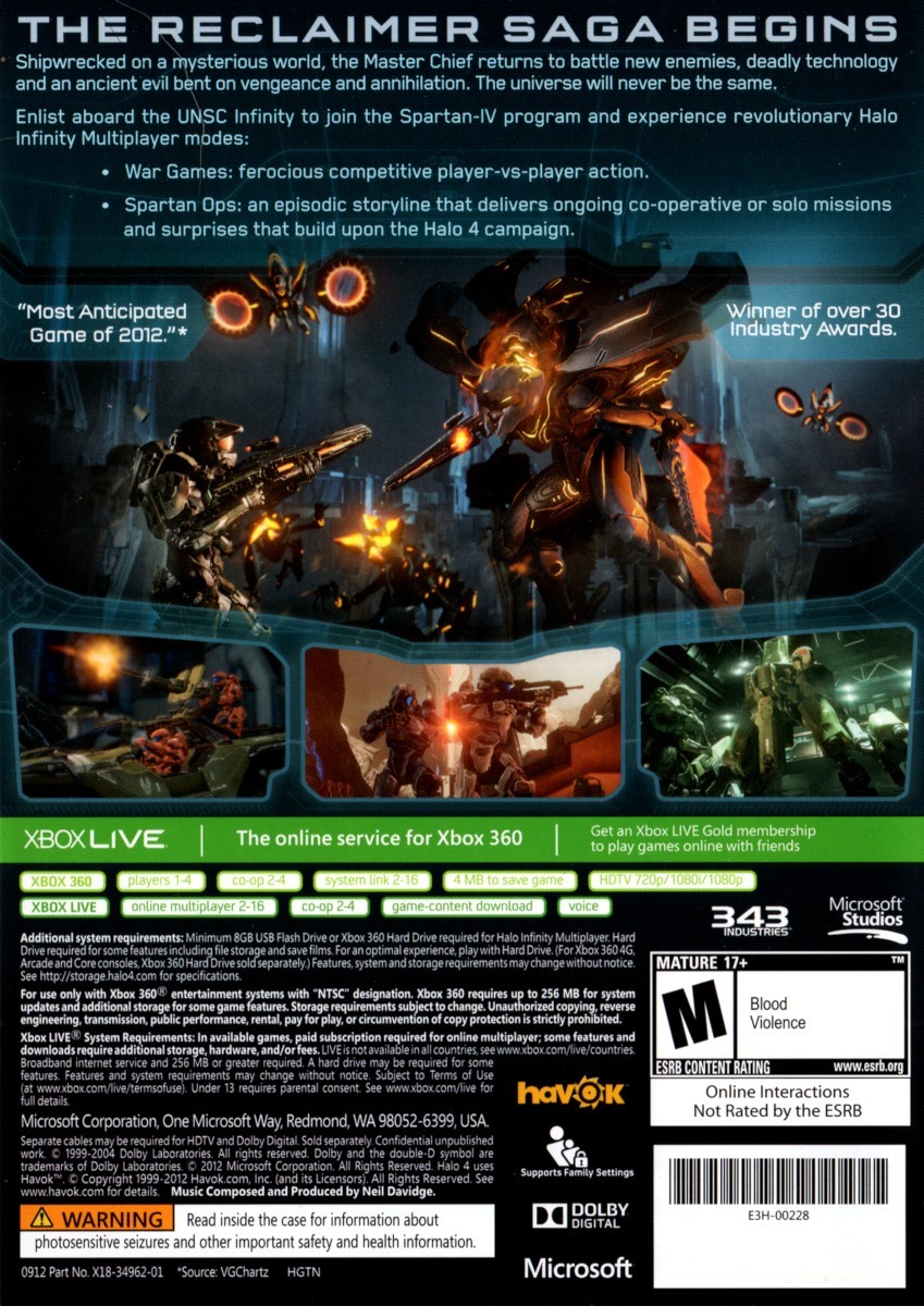 Capa do jogo Halo 4
